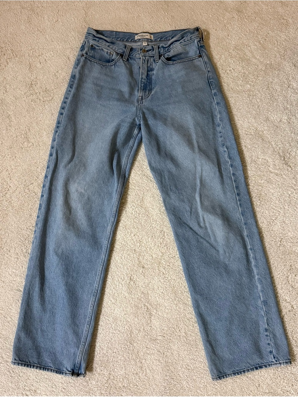 Abercrombie & Fitch mid rise slouchy jean curve love fit